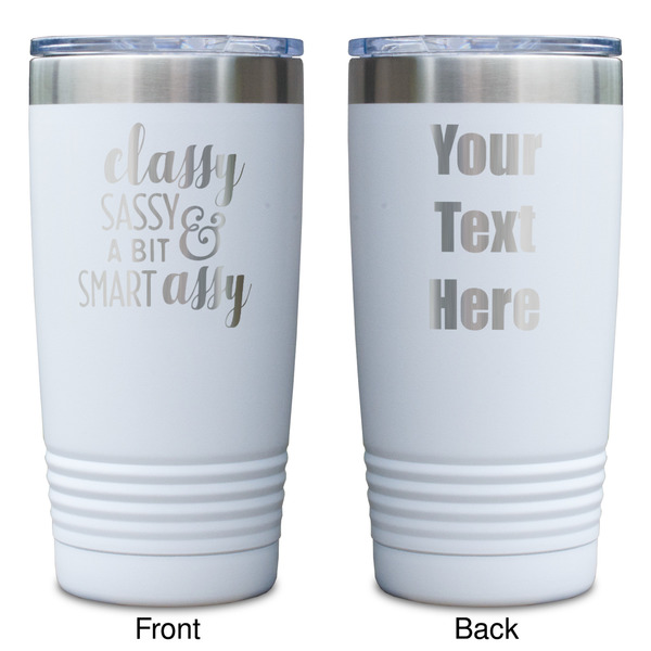 Sassy Quotes White Polar Camel Tumbler - 20oz - Double Sided - Approval