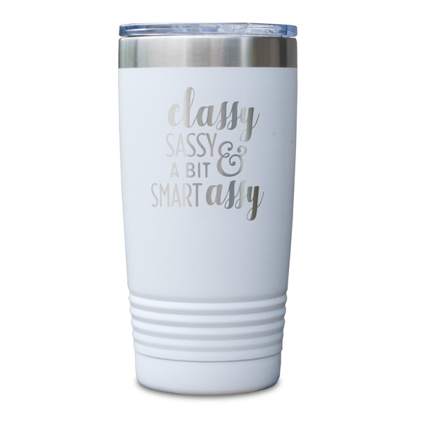 Sassy Quotes White Polar Camel Tumbler - 20oz - Single Sided - Approval