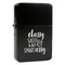 Sassy Quotes Windproof Lighters - Black - Front/Main