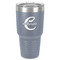 Name & Initial (Girly) 30 oz Stainless Steel Ringneck Tumbler - Grey - Front
