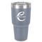 Name & Initial (Girly) 30 oz Stainless Steel Tumbler - Grey - Single-Sided (Personalized)