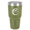 Name & Initial (Girly) 30 oz Stainless Steel Ringneck Tumbler - Olive - Front