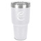 Name & Initial (Girly) 30 oz Stainless Steel Ringneck Tumbler - White - Front