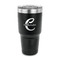 Name & Initial (Girly) 30 oz Stainless Steel Ringneck Tumblers - Black - FRONT