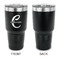 Name & Initial (Girly) 30 oz Stainless Steel Ringneck Tumblers - Black - Single Sided - APPROVAL