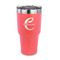 Name & Initial (Girly) 30 oz Stainless Steel Ringneck Tumblers - Coral - FRONT