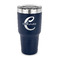Name & Initial (Girly) 30 oz Stainless Steel Tumbler - Navy - Single Sided (Personalized)