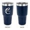 Name & Initial (Girly) 30 oz Stainless Steel Ringneck Tumblers - Navy - Single Sided - APPROVAL
