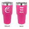 Name & Initial (Girly) 30 oz Stainless Steel Ringneck Tumblers - Pink - Double Sided - APPROVAL