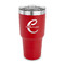 Name & Initial (Girly) 30 oz Stainless Steel Ringneck Tumblers - Red - FRONT