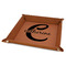 Name & Initial (Girly) 9" x 9" Leatherette Snap Up Tray - FOLDED