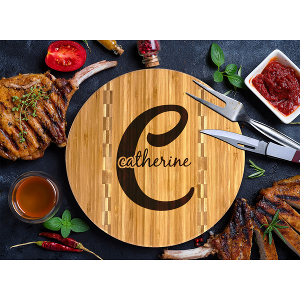 Name & Initial (Girly) Bamboo Cutting Boards - LIFESTYLE