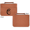 Name & Initial (Girly) Cognac Leatherette Bible Covers - Small Single Sided Apvl