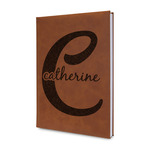 Name & Initial (Girly) Leatherette Journal - Double Sided (Personalized)