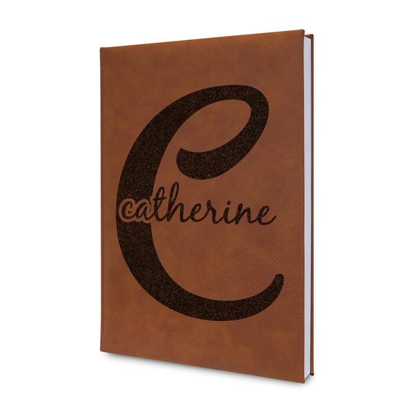 Custom Name & Initial (Girly) Leatherette Journal (Personalized)