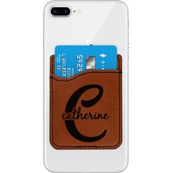 Name & Initial (Girly) Leatherette Phone Wallet (Personalized)