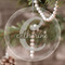 Name & Initial (Girly) Engraved Glass Ornaments - Round-Main Parent