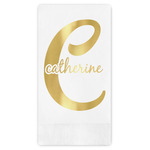 Name & Initial (Girly) Guest Napkins - Foil Stamped (Personalized)