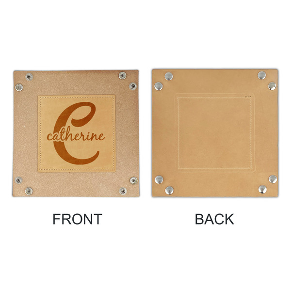 Name & Initial (Girly) Genuine Leather Valet Trays - APPROVAL