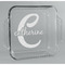 Name & Initial (Girly) Glass Cake Dish - 8in x 8in (Personalized)