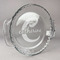 Name & Initial (Girly) Glass Pie Dish - 9.5in Round (Personalized)
