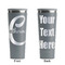 Name & Initial (Girly) Grey RTIC Everyday Tumbler - 28 oz. - Front and Back