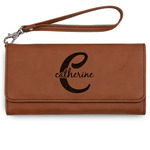 Name & Initial (Girly) Ladies Leatherette Wallet - Laser Engraved (Personalized)