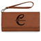 Name & Initial (Girly) Ladies Wallet - Leather - Rawhide - Front View