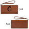 Name & Initial (Girly) Ladies Wallets - Faux Leather - Rawhide - Front & Back View