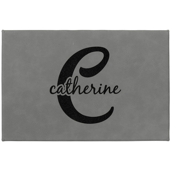 Name & Initial (Girly) Large Engraved Gift Box with Leather Lid - Approval