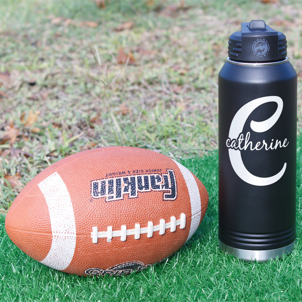 Name & Initial (Girly) Laser Engraved Water Bottles - In Context