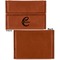 Name & Initial (Girly) Leather Business Card Holder Front Back Single Sided - Apvl