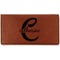 Name & Initial (Girly) Leatherette Checkbook Holder (Personalized)