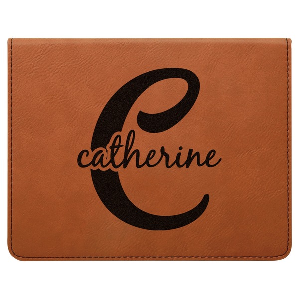 Name & Initial (Girly) Leatherette 4-Piece Wine Tool Set Flat