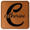 Name & Initial (Girly) Leatherette Patches - Square