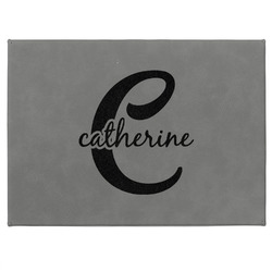 Name & Initial (Girly) Medium Gift Box w/ Engraved Leather Lid (Personalized)