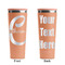Name & Initial (Girly) Peach RTIC Everyday Tumbler - 28 oz. - Front and Back