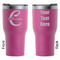 Name & Initial (Girly) RTIC Tumbler - Magenta - Double Sided - Front & Back