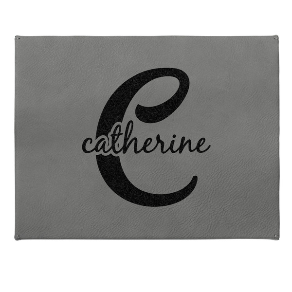 Name & Initial (Girly) Small Engraved Gift Box with Leather Lid - Approval