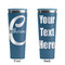 Name & Initial (Girly) Steel Blue RTIC Everyday Tumbler - 28 oz. - Front and Back