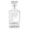 Name & Initial (Girly) Whiskey Decanter - 26 oz Square (Personalized)