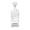 Name & Initial (Girly) Whiskey Decanter - 30 oz Square (Personalized)