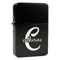 Name & Initial (Girly) Windproof Lighters - Black - Front/Main