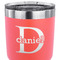 Name & Initial (for Guys) 30 oz Stainless Steel Ringneck Tumbler - Coral - CLOSE UP