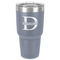 Name & Initial (for Guys) 30 oz Stainless Steel Ringneck Tumbler - Grey - Front