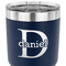 Name & Initial (for Guys) 30 oz Stainless Steel Ringneck Tumbler - Navy - CLOSE UP