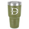 Name & Initial (for Guys) 30 oz Stainless Steel Ringneck Tumbler - Olive - Front