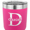 Name & Initial (for Guys) 30 oz Stainless Steel Ringneck Tumbler - Pink - CLOSE UP
