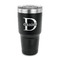 Name & Initial (for Guys) 30 oz Stainless Steel Ringneck Tumblers - Black - FRONT