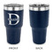Name & Initial (for Guys) 30 oz Stainless Steel Ringneck Tumblers - Navy - Single Sided - APPROVAL